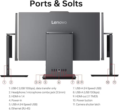 Lenovo 23.8" 12SC 1920x1080 FHD IPS All-in-One Computer