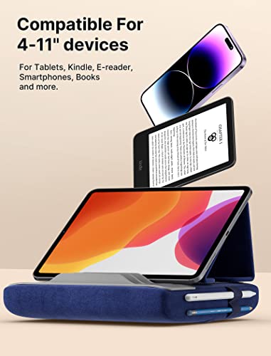 JSAUX Pillow Tablet Stand, Compatible with Multiple Devices, Adjustable Viewing Angles, Navy Blue