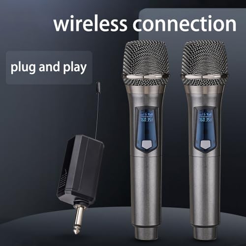 HUACAM Handheld-M68 Wireless Microphone 70dB 1 Channel Unidirectional Grey