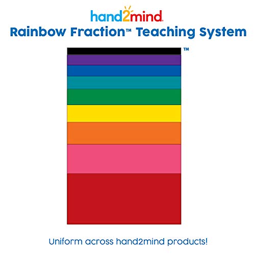 hand2mind 9 Count 93399 Rainbow Fraction Measuring Cups Educational Supplies