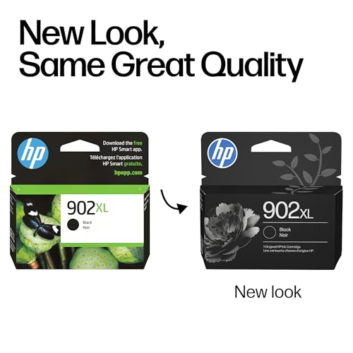 HP 902XL Black High-Yield Ink Cartridge - Model T6M14AN - 750 Pages Yield - Compatible with OfficeJet Pro Series