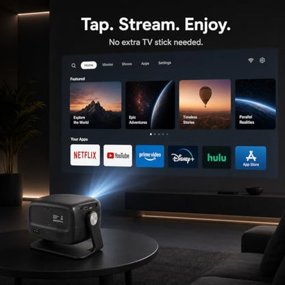 Evopow Portable Projector T16 1920x1080 LCD 2200 Lumens