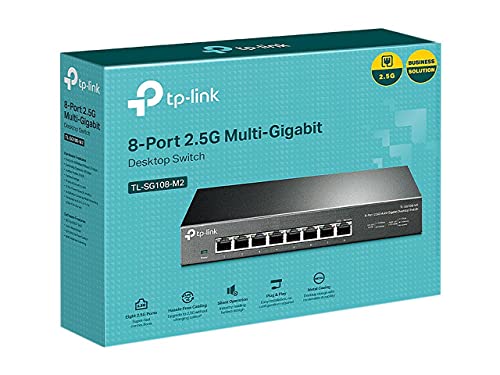 TP-Link 8 Port TL-SG108-M2 2.5G Ethernet Switch Unmanaged