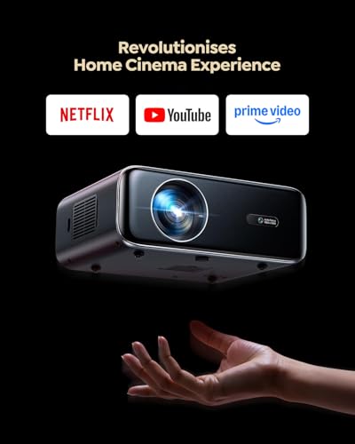 WiMiUS 1080P P62 Pro Projector 600ANSI 50-100% Zoom LCD Portable Display
