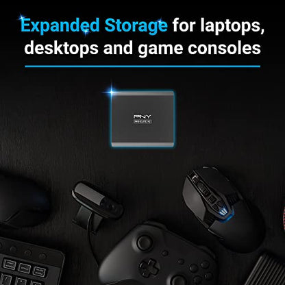 PNY 1TB Portable Solid State Drive USB 3.2 Gen 2x1 SSD Model PSD0CS2160-1TB-RB