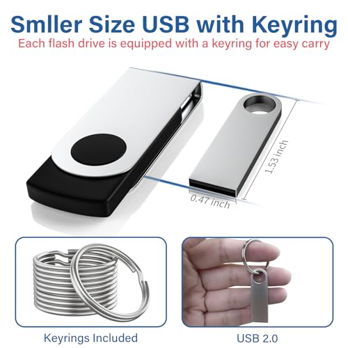 Wooolken 1GB USB Flash Drive 5 PCS USB 2.0 USB-A Compatible