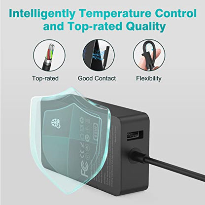 MARSDOCK 65W MDSF65 AC Adapter Power Supply - Compatible with Microsoft Surface Devices