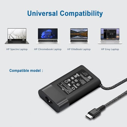 DJW 65W USB Type C Laptop Charger Model SM65CF-02 Input 100-240V Output 20V 3.25A