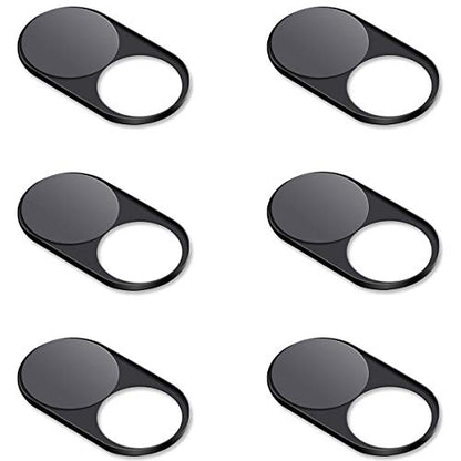 CloudValley 6-Pack WCC-6P Webcam Cover 720p HD USB Manual Focus Black