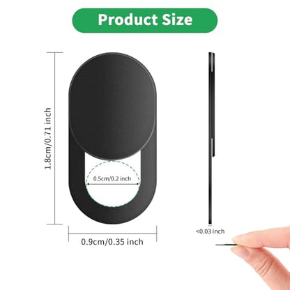Meliya 6 Pack Webcam Cover 0.03 inches ABS Privacy Blockers