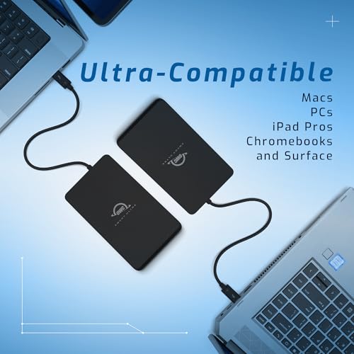 OWC 4 TB OWCTB5ENVU04 Thunderbolt 5 External Solid State Drive, Portable, 6000 MB/s Read Speed, Aluminum Enclosure