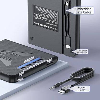 LLMHHKYK External Blu-ray Drive KL001 100GB 8x USB 3.0 Type-A & C