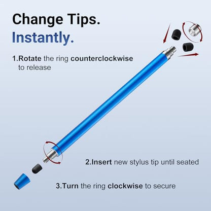 LINFANC 12Pcs LF1031 Stylus Pen Touchscreen Compatible Multi-Device