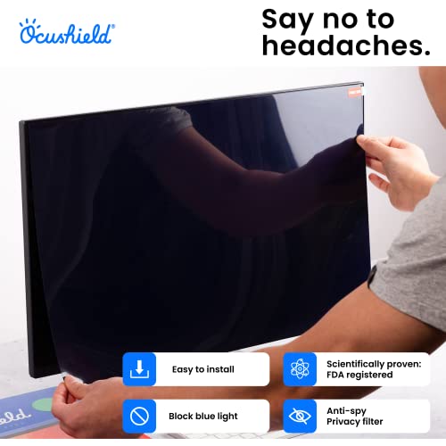 Ocushield 15.6" OCUVDU15Z Anti-Blue Light Screen Protector - HD Clear