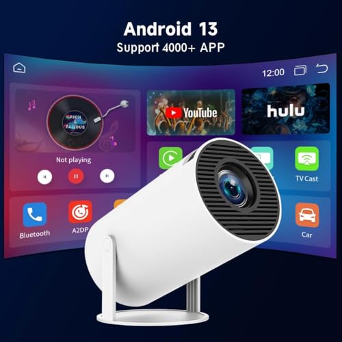 ENUOSUMA 6.3" x 5.5" x 7" HY300 Pro 1280 x 720 150 ANSI Lumens Portable LCD Projector