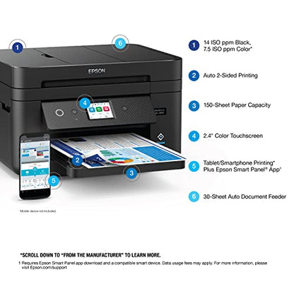 Epson Workforce WF-2960 Inkjet All-in-One Printer 4800x1200 DPI