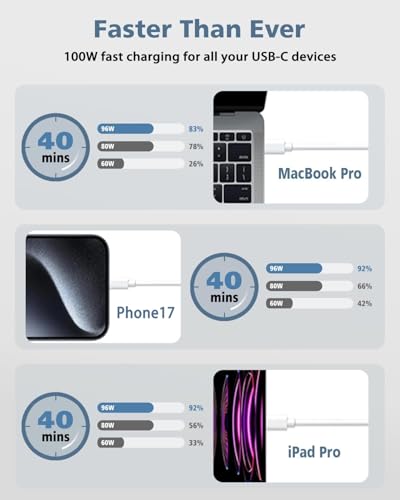DJW 100W SM65CF-02 USB Type C Charger for MacBooks and USB-C Devices