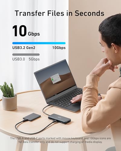 Anker 8-In-1 USB-C Hub A83830A1 Data Adapter Ethernet with HDMI 4K 60Hz