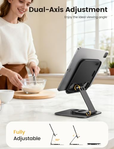 Lamicall Adjustable STDT02 360° Rotation Desk Stand for 4.7-13" Devices