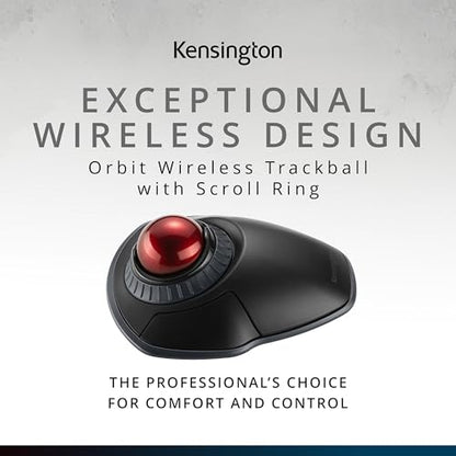 Kensington Wireless Trackball K70990WW Optical Precision with Dual Connectivity