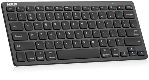 Arteck 11.2" x 4.7" x 0.2" HB098 QWERTY Bluetooth Keyboard Mechanical Scissor-switch