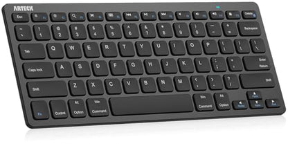 Arteck 11.2" x 4.7" x 0.2" HB098 QWERTY Bluetooth Keyboard Mechanical Scissor-switch