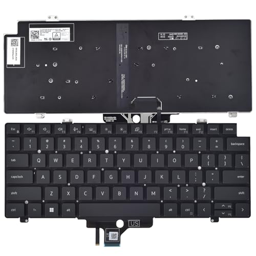 KBRPARTS 84 Keys USB Powered Flexible Keyboard for Dell Latitude 5420 5421 5430 5431 5440 5450 7420 7430 7520 7530 and Precision 3470 3480 3490 Models - Grey