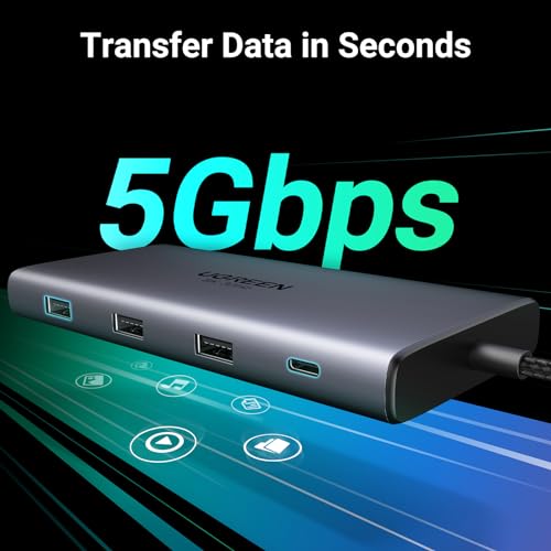 UGREEN 10-in-1 USB C Docking Station Model 15534 Dual HDMI 4K@60Hz 8K@30Hz 100W PD