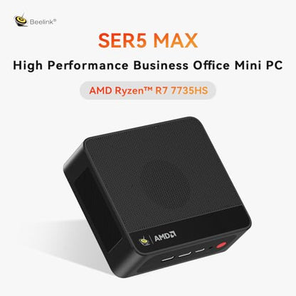 Beelink SER5 MAX Mini PC 4K UHD 24GB DDR5 RAM 500GB SSD Triple Display