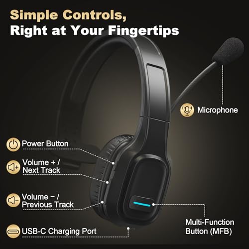 BlueFire Bluetooth Headset M100 Wireless Earphone Active Noise Cancellation In Ear