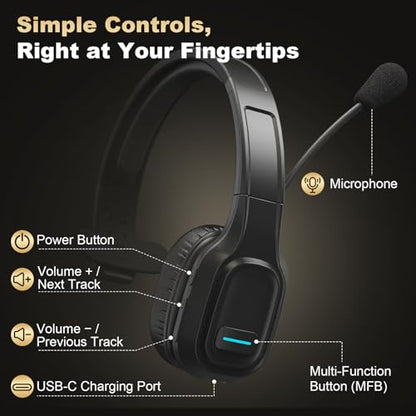 BlueFire Bluetooth Headset M100 Wireless Earphone Active Noise Cancellation In Ear