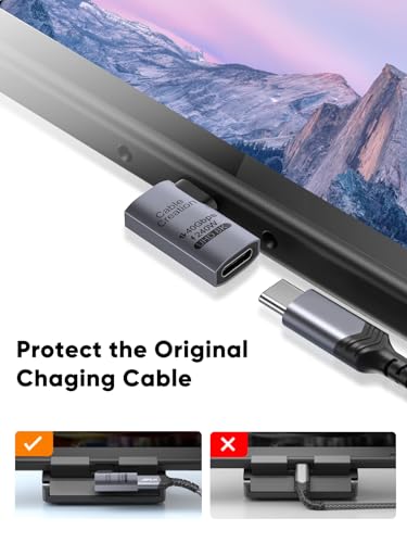 CableCreation 2 Pack CC1294-2 USB Type C Male to Female Adapter 240 Watts 40Gbps