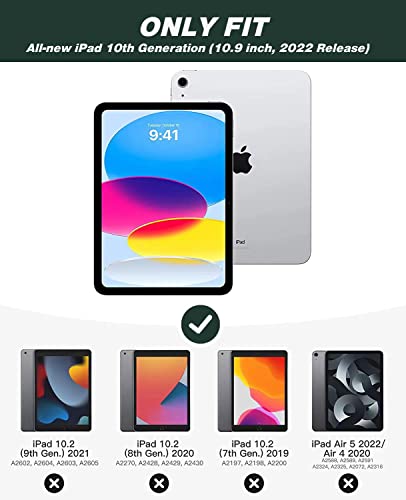 ZryXal iPad 11-inch Case A3354 A3355 A3356 A2696 A2757 A2777 Cover New Midnight Green