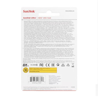 SanDisk 32GB Ultra SDSDUNR-032G-GN6IN SDHC Memory Card - 90MB/s Read Speed, Class 10, UHS-I