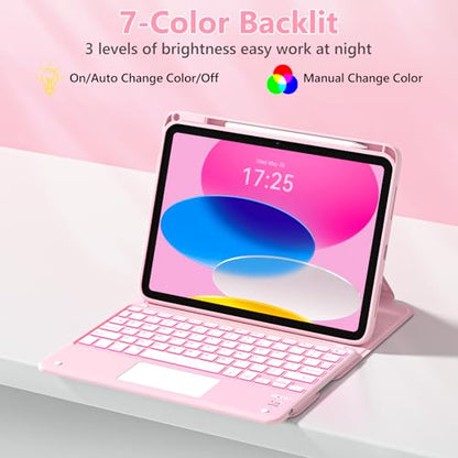 TaIYanG iPad Keyboard Case 11-inch A16 2025 & 10.9-inch 2022 Detachable Wireless Keyboard