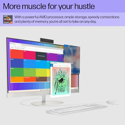 HP 27 inch All-in-One Desktop PC 27-cr0012 1920x1080 60Hz LED