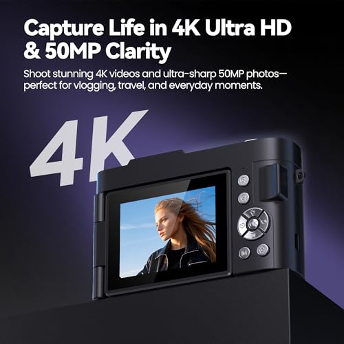 ROQIOO 16:9 A9-Black 48MP Compact Digital Camera