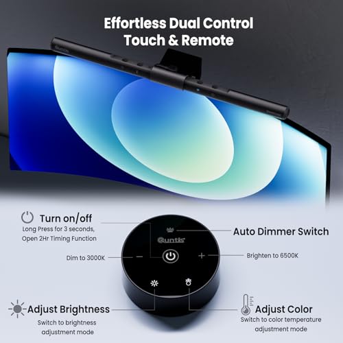 Quntis 15.7" LI-HY-0214-BK 5W Touch Control LED Monitor Lamp