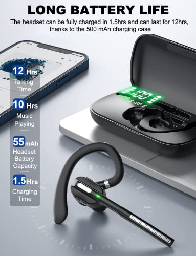 DECHOYECHO G5 Bluetooth Headset V5.1 with Charging Case