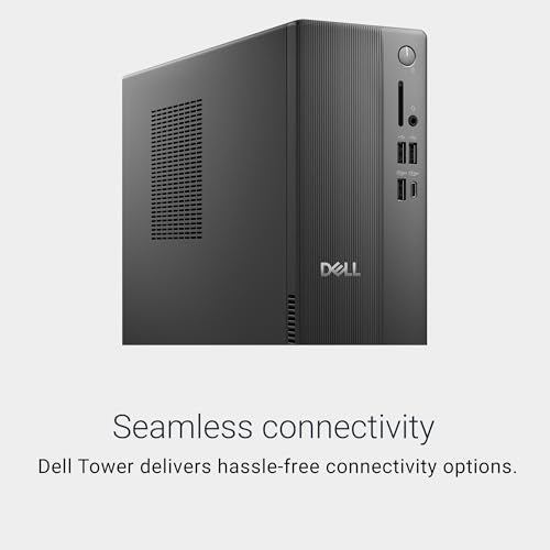 Dell Slim ECS1250 Desktop - Intel Core Ultra 5-225, UHD Graphics, 16GB RAM, 512GB SSD, Windows 11 Home, Black, Tower