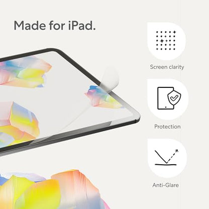 Paperlike 2.1 Screen Protector for iPad Pro 12.9" - Transparent Matte Finish - Anti-Fingerprint - Touch Sensitive