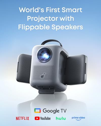 Soundcore by Anker P1i Portable Projector D2200 1080P FHD 380 ANSI Lumens LCD Floor Mount
