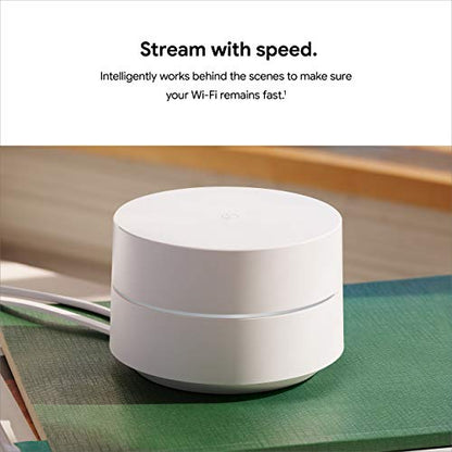 Google 1 Count GA02430-US Dual-Band Wi-Fi 5 Mesh Router 1 Gbps 802.11ac