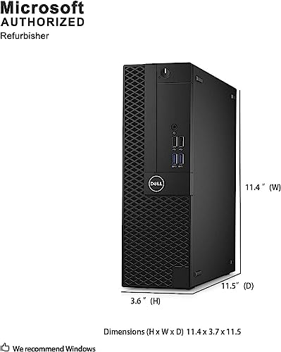 Dell OptiPlex 3050 SFF 3840 x 2160 Computer Tower 4K HDMI DisplayPort Certified Refurbished