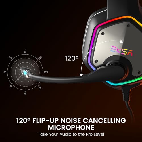 EKSA E1000 USB Wired Headset 50mm Dynamic Driver 20Hz - 20kHz Over Ear Headphones