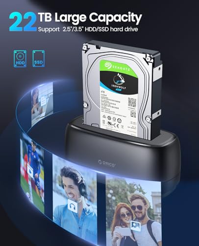 ORICO 3.5 Inch External Hard Drive Dock DD18U3-US USB 3.0 HDD Docking Station