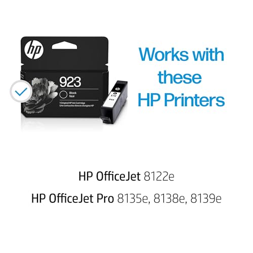 HP 923 Black Original Ink Cartridge for OfficeJet Printers