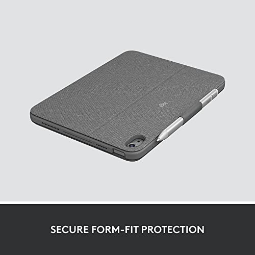 Logitech 10th Generation iPad 920-011433 QWERTY Keyboard Case with USB-C Connectivity and Backlit Features