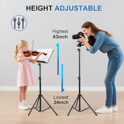 ClarVise 22-63 CV-S1-Black Adjustable Tripod Stand