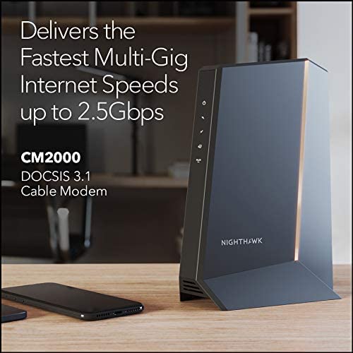 NETGEAR 32 x 8 DOCSIS 3.1 Cable Modem CM2000-100NAS